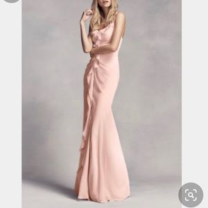 Vera Wang Blush Pink Formal Dress Size 8 Bridesmaid Prom Gown ⭐️Host Pick ⭐️